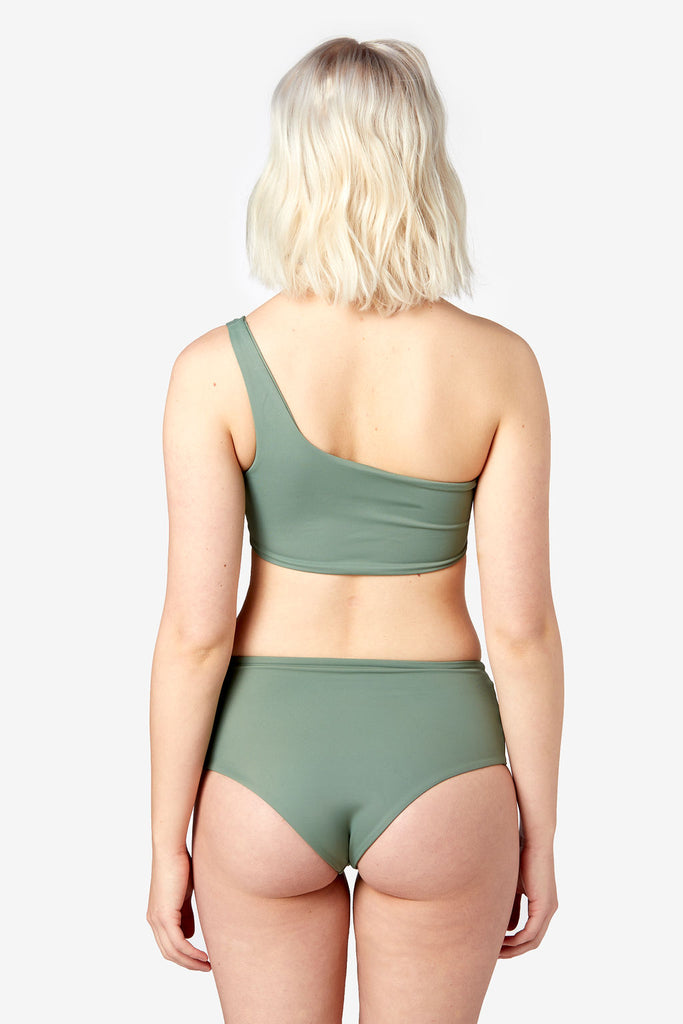 The Flirt Bottom - Cheeky Bikini Bottoms - Green Cheeky Bikini Bottoms -  Woman Beach Bikini - High Waisted Bikini Bottom