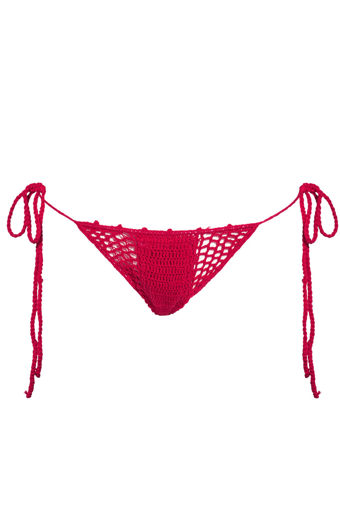 Tiny Crochet Bikini - Crochet Thong Bikini - Tie Side Bikini Bottom