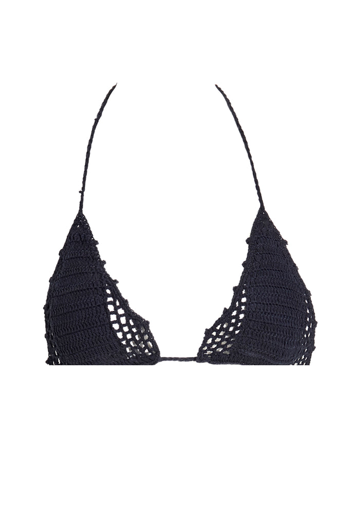 Itsy Bitsy String Bikini - Black Crochet Bikini Top - Black Crochet Bikini - Side Boob Bikini