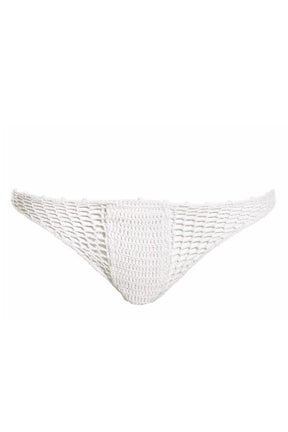 Teeny Bottom - White Crochet Bikini- Crochet Bikini Bottom